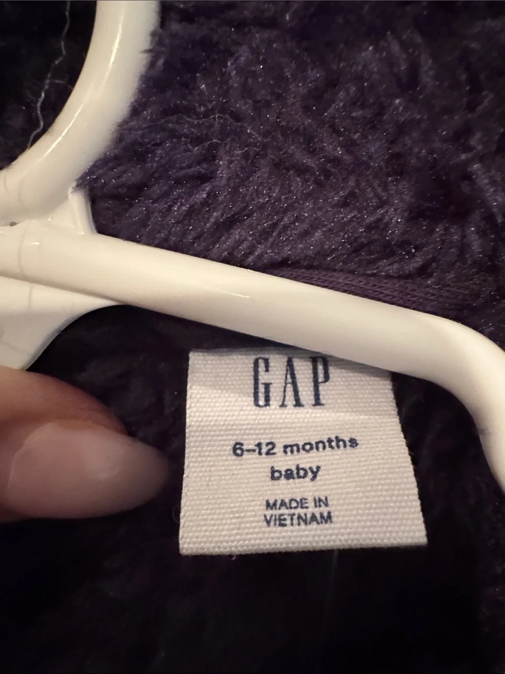 GAP Plush Navy Faux-Fur Kids Jacket